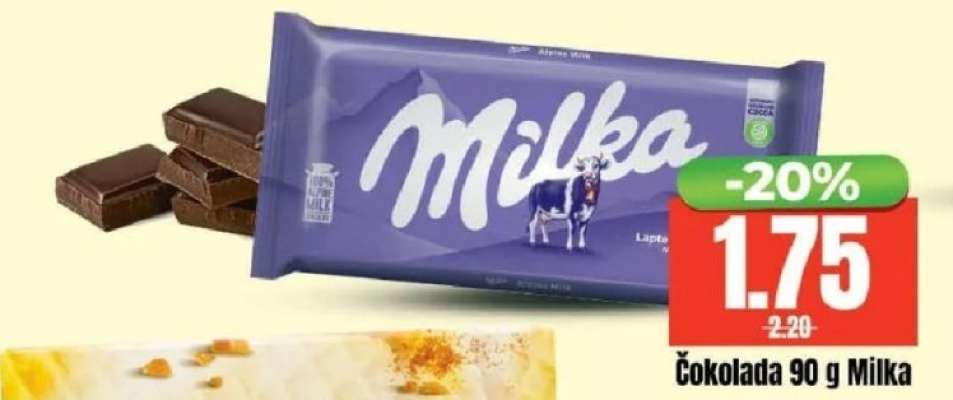 Čokolada 90 g Milka