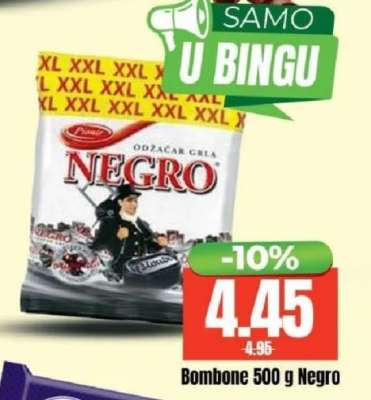 Bombone 500 g Negro