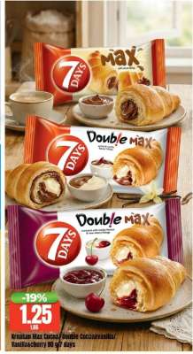 Kroasan Max Cocoa/Double Cocoa/Vanilla/Vanilla/Cherry 80 g/7 days