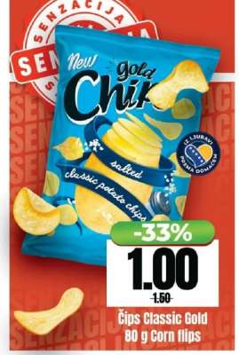 Čips Classic Gold