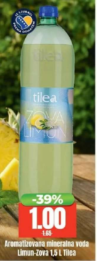 Aromatizovana mineralna voda Limun-Zova