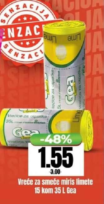 Vreće za smeće miris limete