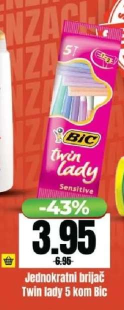 Jednokratni brijač twin lady 5 kom Bic