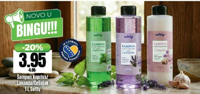 Šampon Kopriva/Lavanda/Češnjak