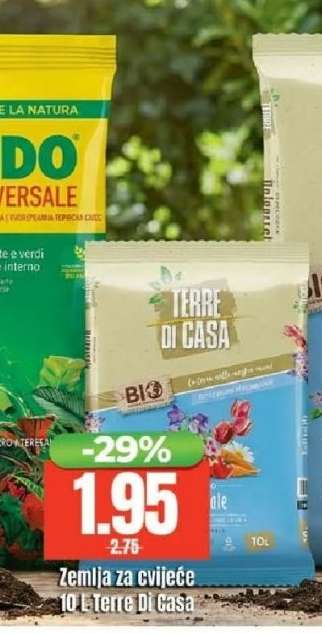Zemlja za cvijeće 10 L Terre di casa