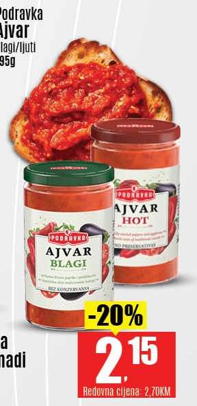 Podravka Ajvar blagi/ljuti