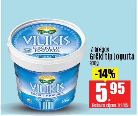 ‘Z bregov Grčki tip jogurta