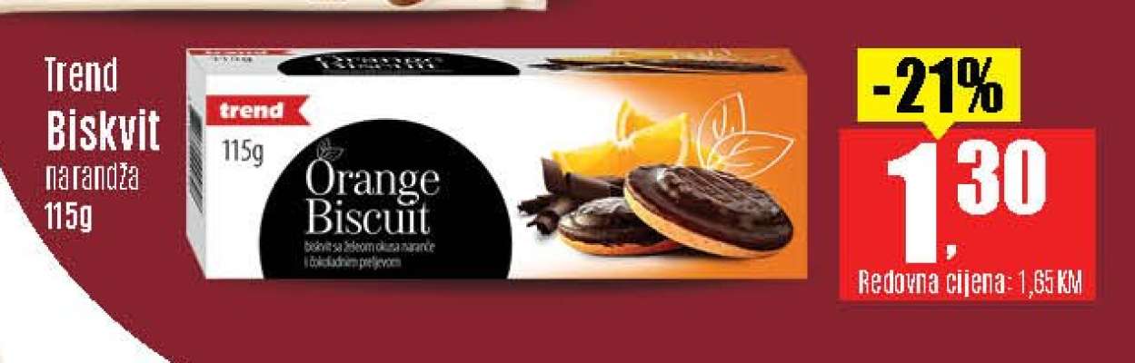 Trend Biskvit narandža 115g