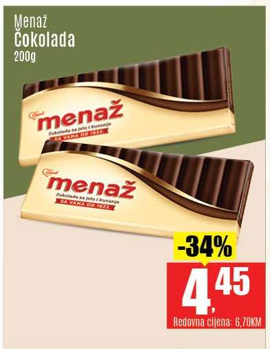 Menaž čokolada