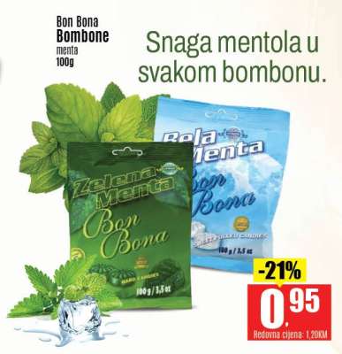 Bon Bona Bombone menta 100g
