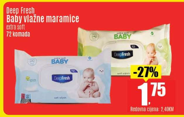 Deep fresh Baby vlažne maramice