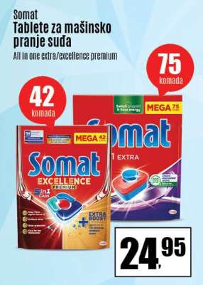 Somat Tablete za mašinsko pranje suđa