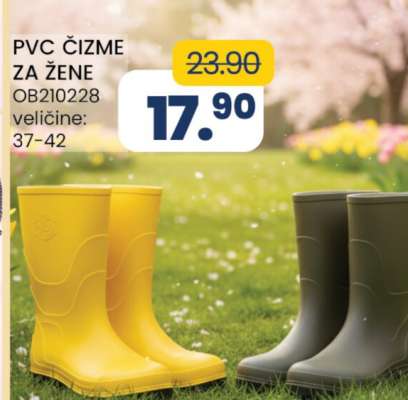 PVC ČIZME ZA ŽENE