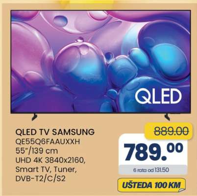 QLED TV SAMSUNG QE55Q6FAAUXXH