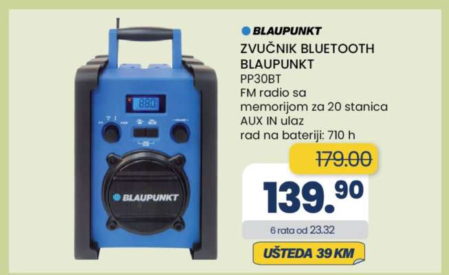 ZVUČNIK BLUETOOTH BLAUPUNKT