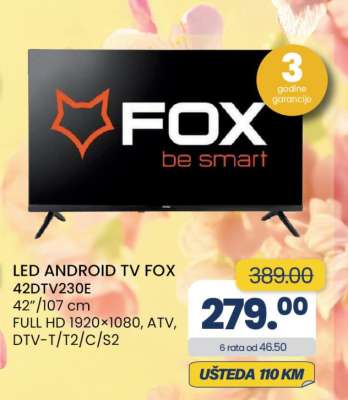 LED ANDROID TV FOX 42DTV230E