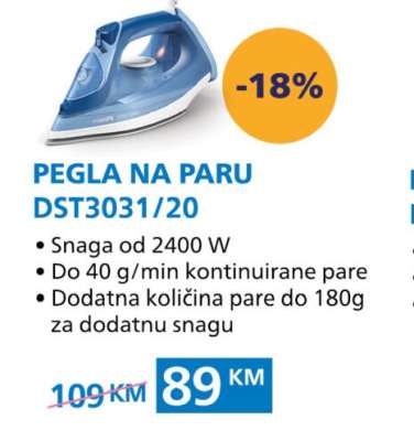 Pegla na paru DST3031/20