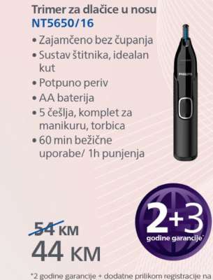 Trimer za dlačice u nosu NT5650/16