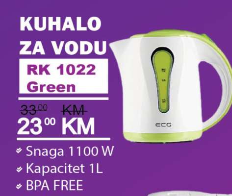 KUHALO ZA VODU RK 1022 Green