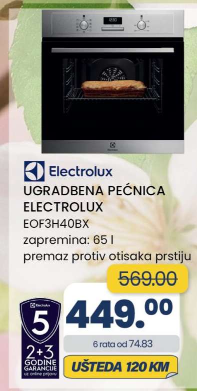 UGRADBENA PEĆNICA ELECTROLUX EOF3H40BX