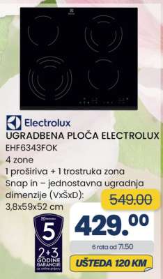 UGRADBENA PLOČA ELECTROLUX EHF6343FOK