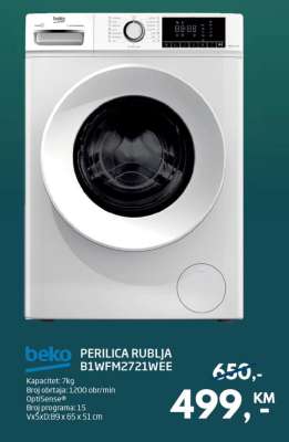 beko PERILICA RUBLJA B1WFM2721WEE