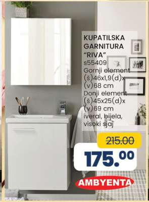 KUPATILSKA GARNITURA RIVA