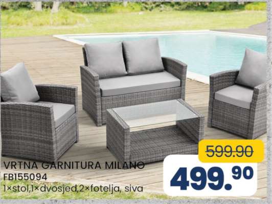 VRTNA GARNITURA MILANO