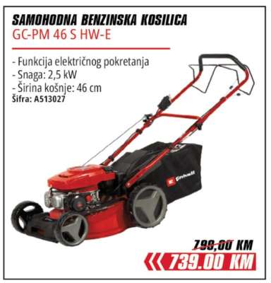 SAMOHODNA BENZINSKA KOSILICA GC-PM 46 S HW-E