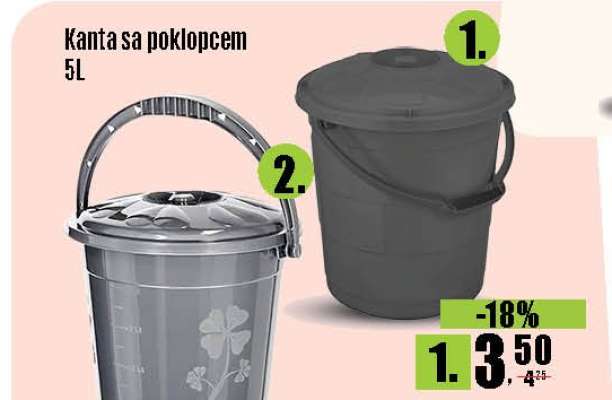 Kanta sa poklopcem 5L