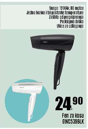Fen za kosu GWC539BLK