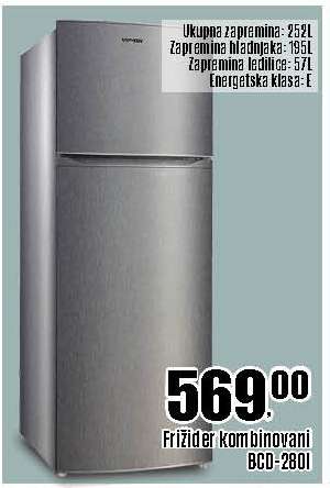 Frižider kombinovani BCD-2801