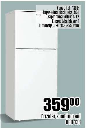 Frižider kombinovani BCD-138
