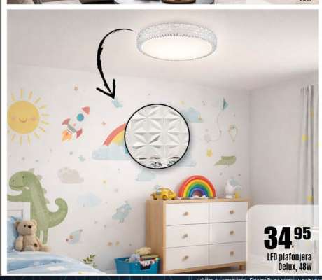 LED plafonjera Delux, 48W