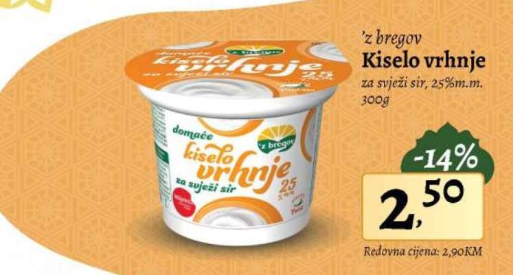 'z bregov Kiselo vrhnje