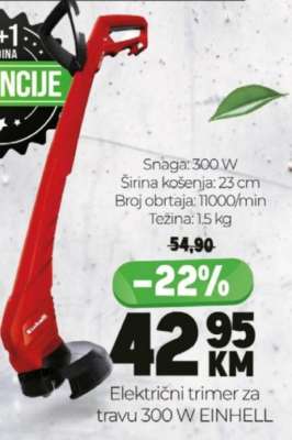 Električni trimer za travu 300 W EINHELL