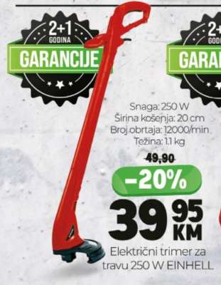 Električni trimer za travu 250 W EINHELL
