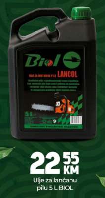 Ulje za lančanu pilu 5 L BIOL
