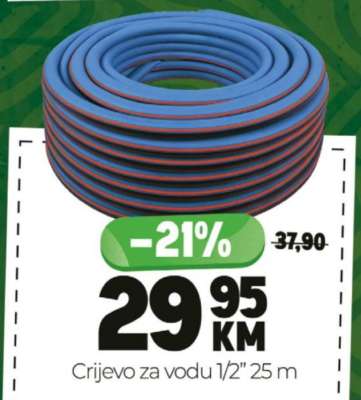 Crijevo za vodu 1/2” 25 m