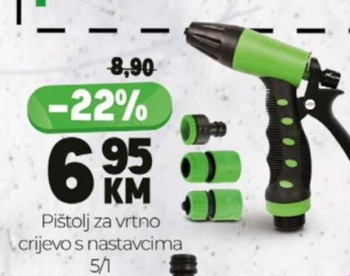 Pištolj za vrtno crijevo s nastavcima 5/1