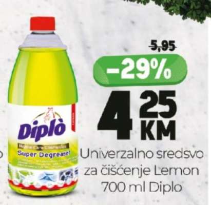 Univerzalno sredstvo za čišćenje Lemon 700 ml Diplo