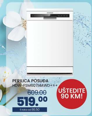 PERILICA POSUĐA HDW-FSM60714AWD+++