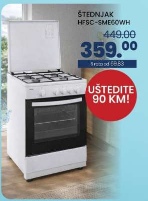 ŠTEDNJAK HFSC-SME60WH