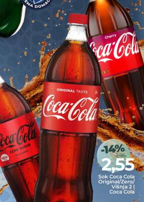 Sok Coca Cola Original/Zero/Višnja