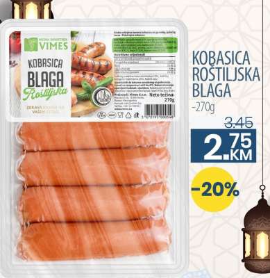 KOBASICA ROŠTILJSKA BLAGA