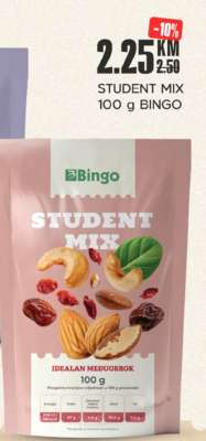STUDENT MIX 100 g BINGO