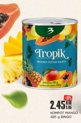 KOMPOT MANGO 425 g BINGO