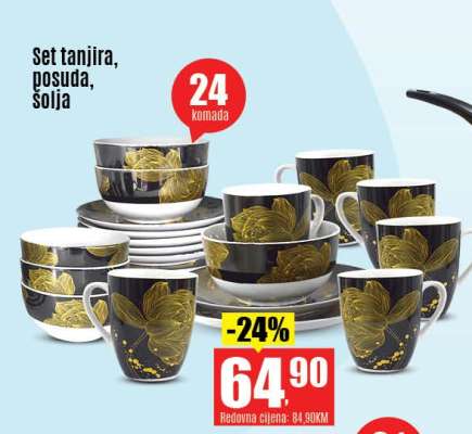 Set tanjira, posuda, šolja