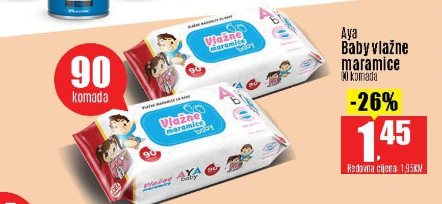 Aya Baby vlažne maramice