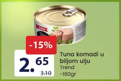 Tuna komadi u biljnom ulju